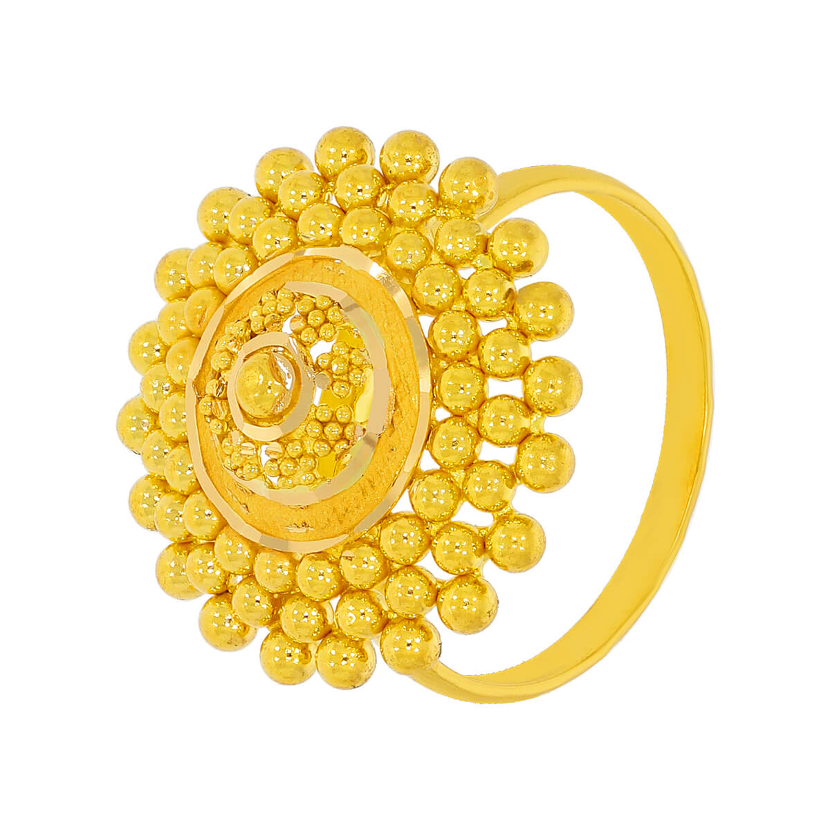 Golden Adornments Gold Ring with Free Gold Coin