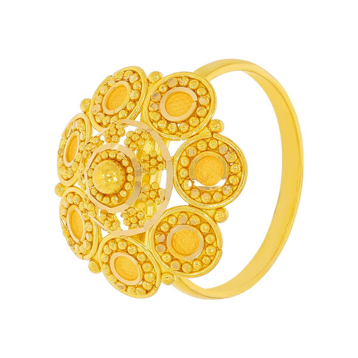 Shimmering Splendor Gold Ring with Free Gold Coin