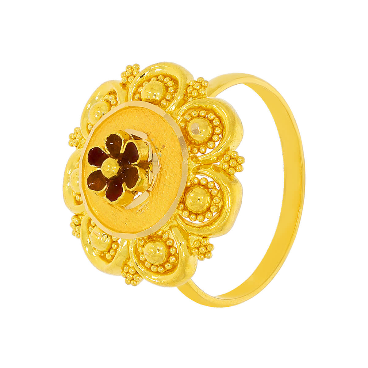 Elegant Aura Gold Ring with Free Gold Coin