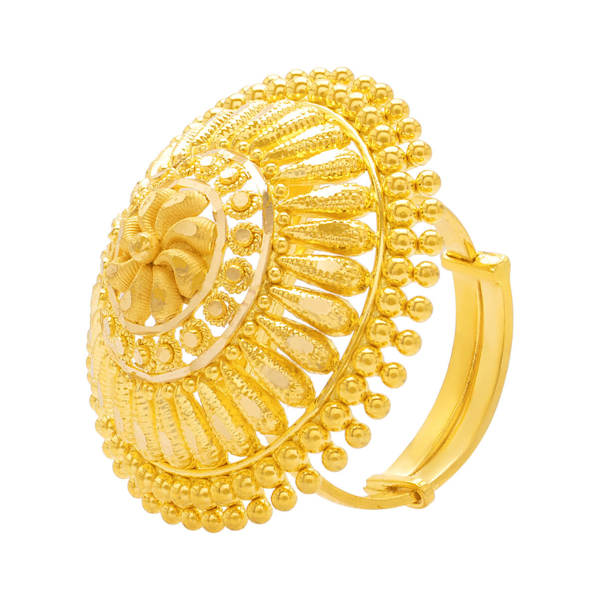 Regal Splendor Gold Ring with Free Gold Coin