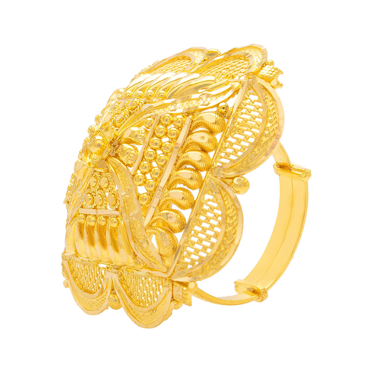 Golden Sunburst Gold Ring with Free Gold Coin