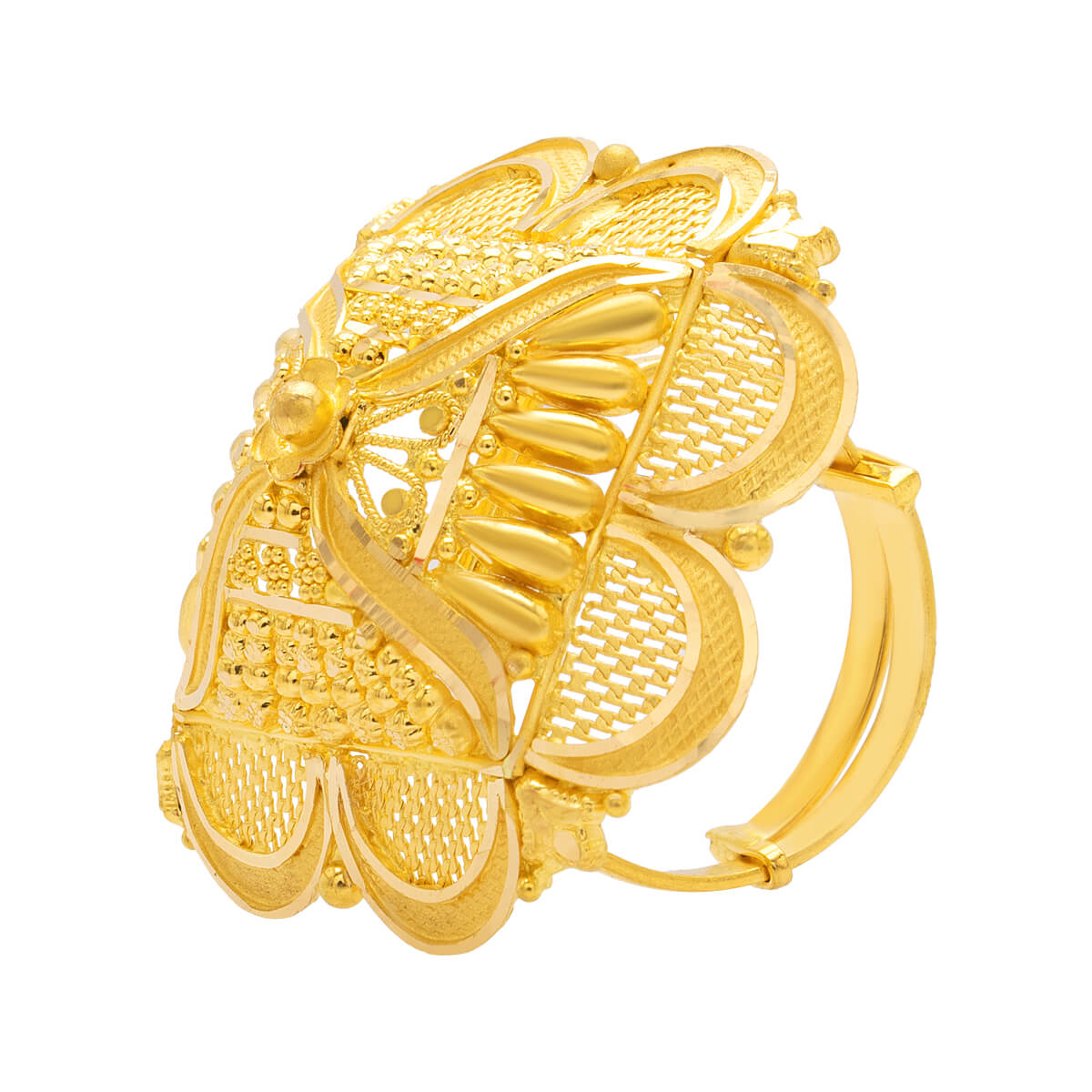 Classic Beauty Vintage Gold Ring with Free Gold Coin