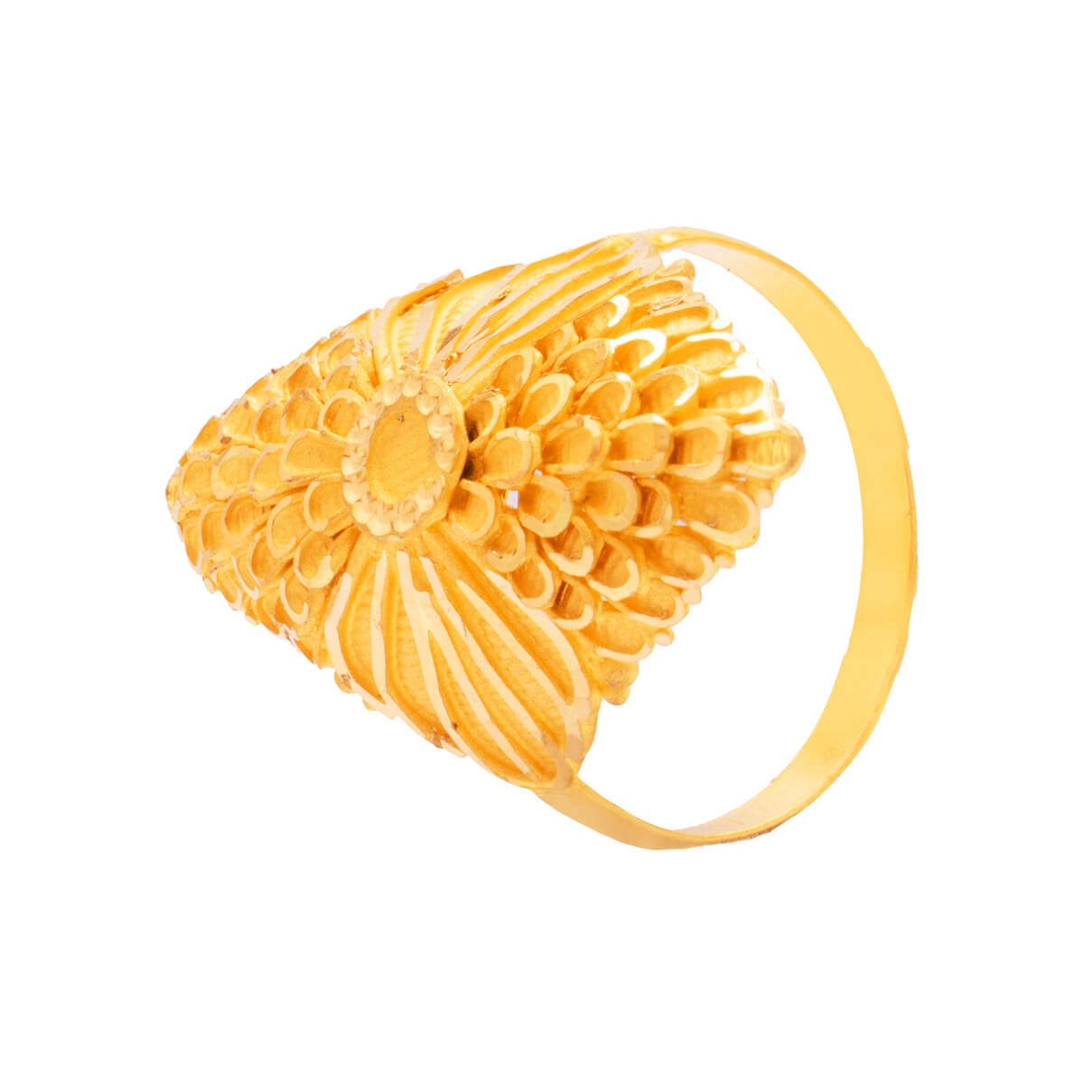 Vrindavani Gold Ring with Free Gold Coin