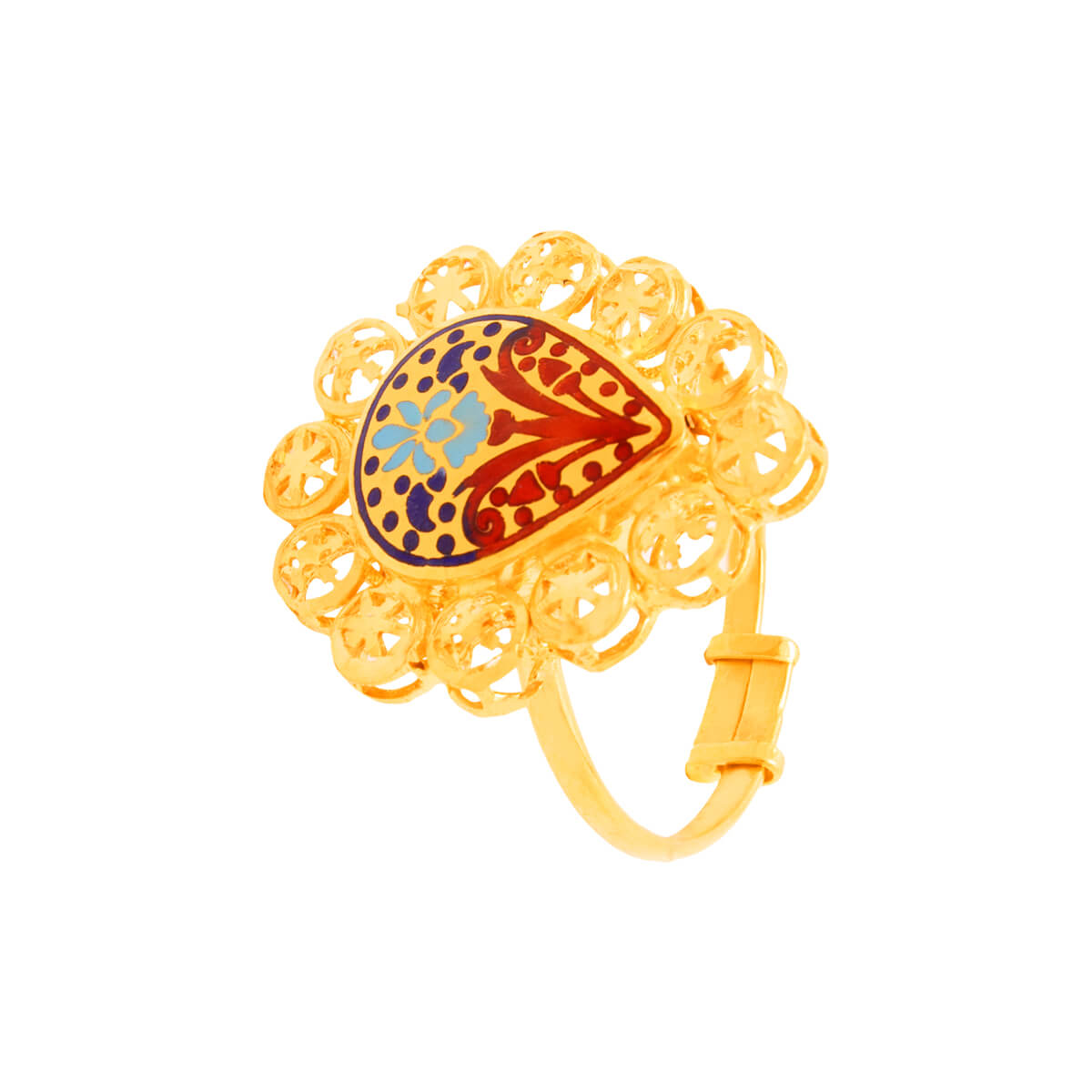 Niharsh Gold Ring with Free Gold Coin