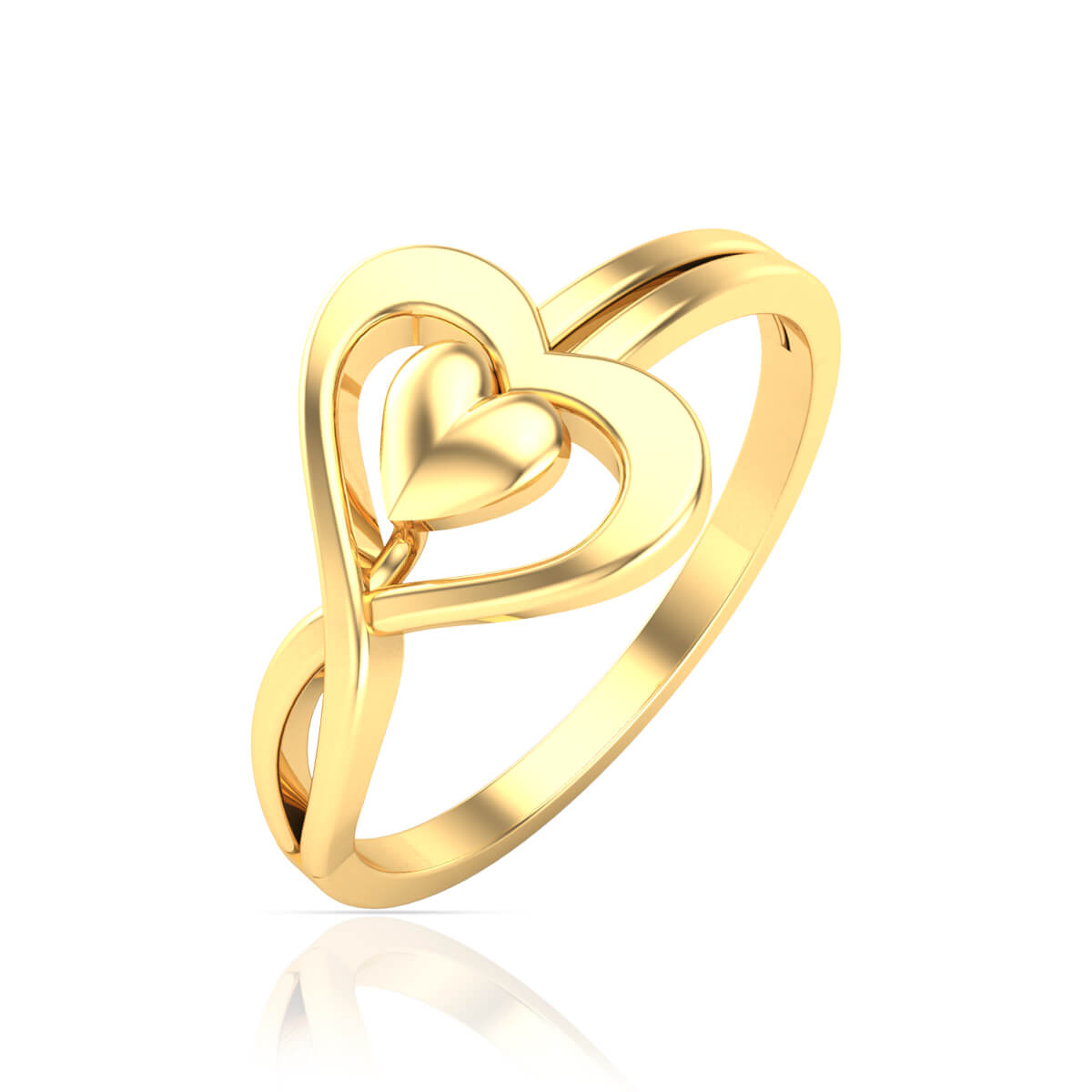 Majestic Love Gold Ring with Free Gold Coin