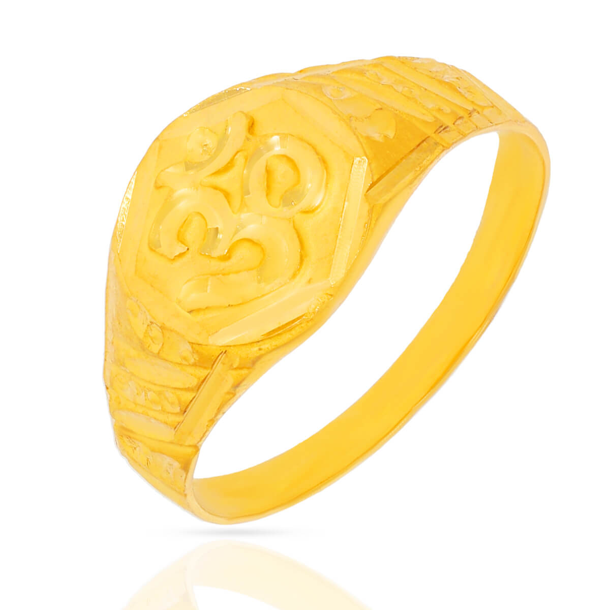 Majestic Om Gold Ring