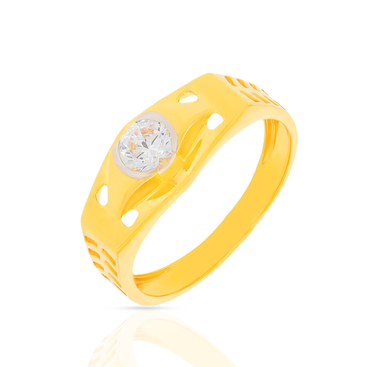 Radiant Guardian Gold Ring with Free Gold Coin