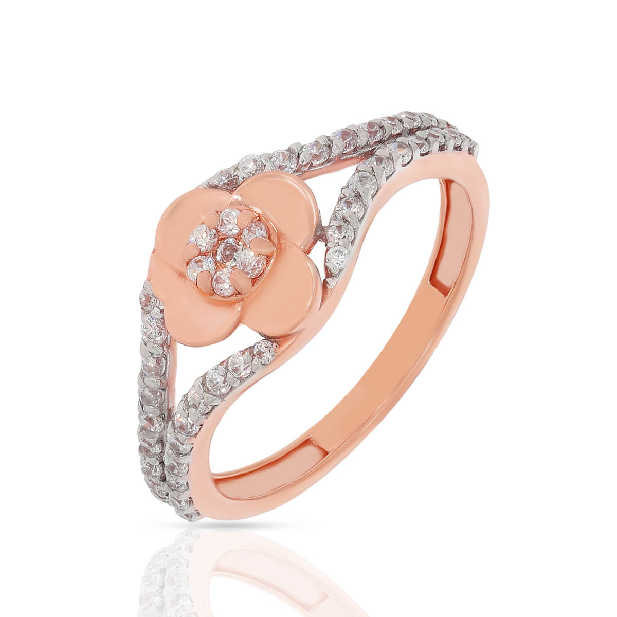 Radiant Blossoms Gold Ring