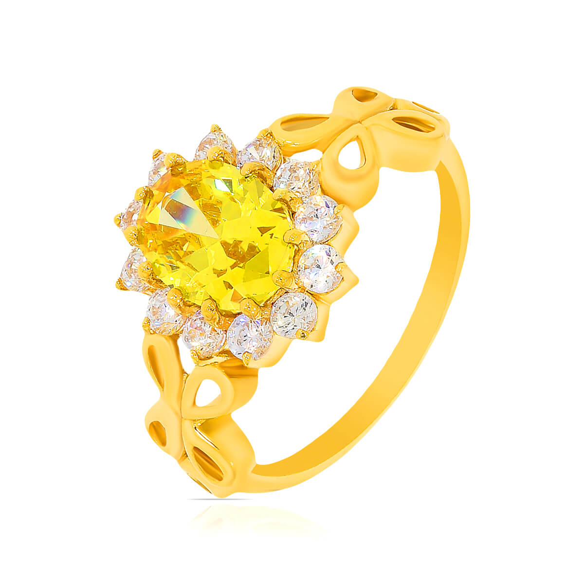 Golden Radiance Gold Ring with Free Gold Coin