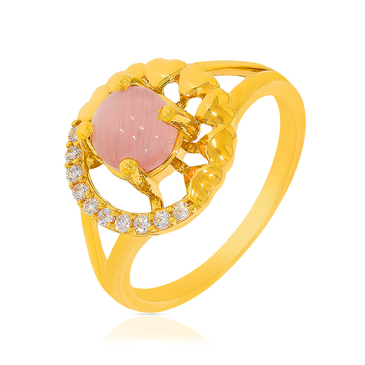 Blushing Beauty Gold Ring with Free Gold Coin