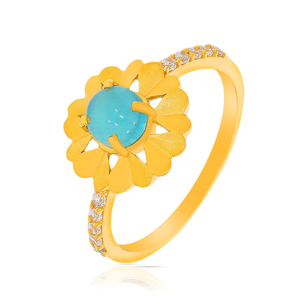 Charisma Floral Gold Ring with Free Gold Coin