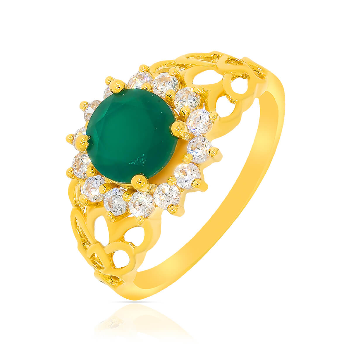 Timeless Emerald Gold Ring with Free Gold Coin