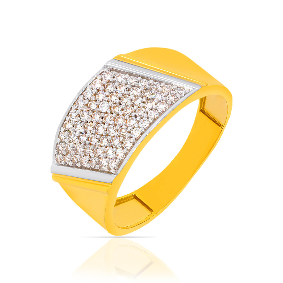 Elegant Gold CZ Ring with Free Gold Coin