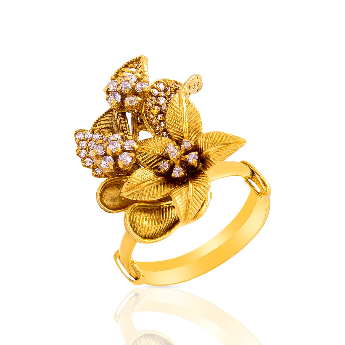 Golden Antiquity Designer Gold Ring