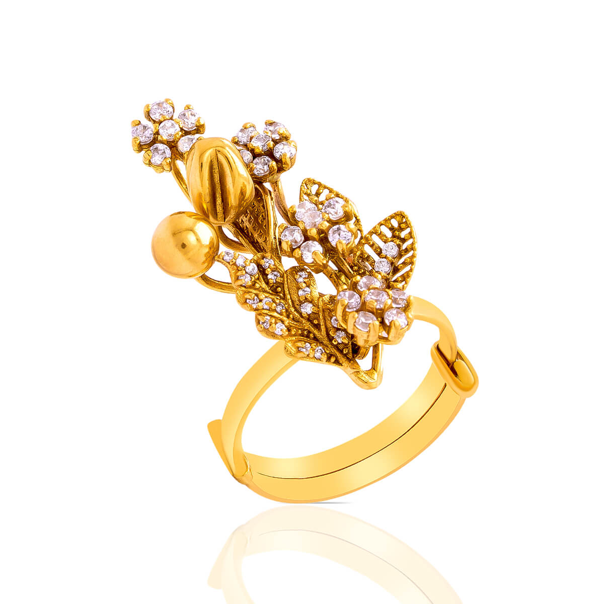 Antique Allure Designer Gold Ring