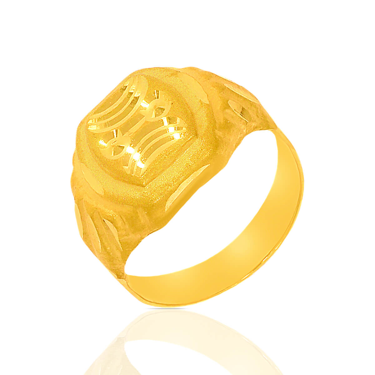 Full gold ring on sale design