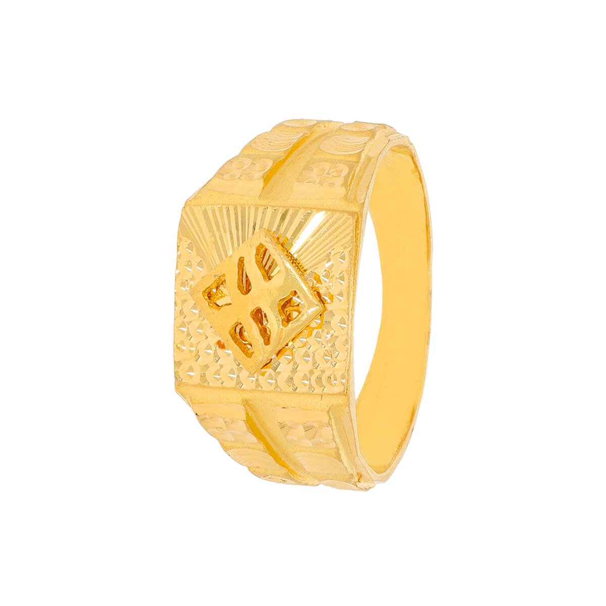 Striking Gold Ring For Men with Free Gold Coin