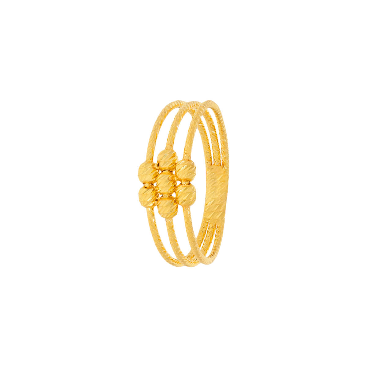 DIANDRA flower Gold Ring with Free Gold Coin