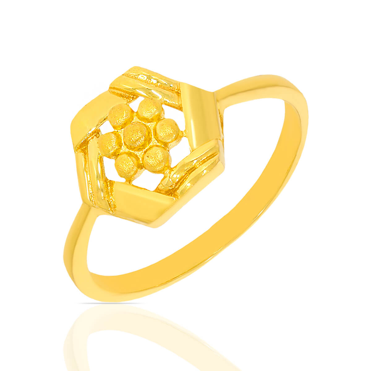 Opulent Circle Gold Ring with Free Gold Coin