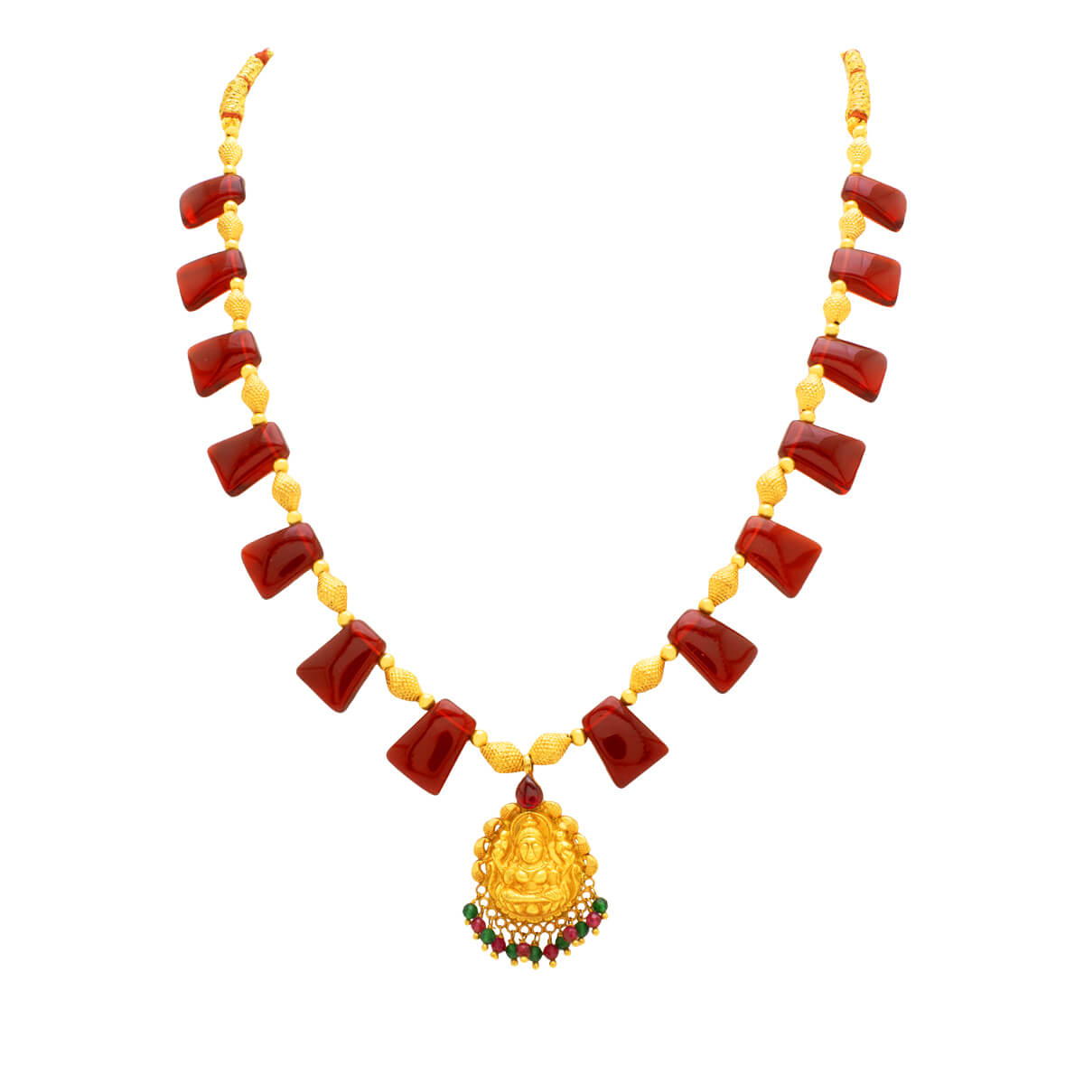 Arulami Stunning Gold Necklace with Free Gold Coin