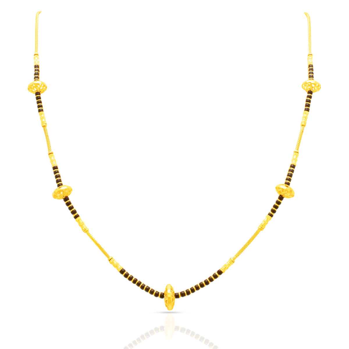 Lalana Gold Mangalsutra with Free Gold Coin