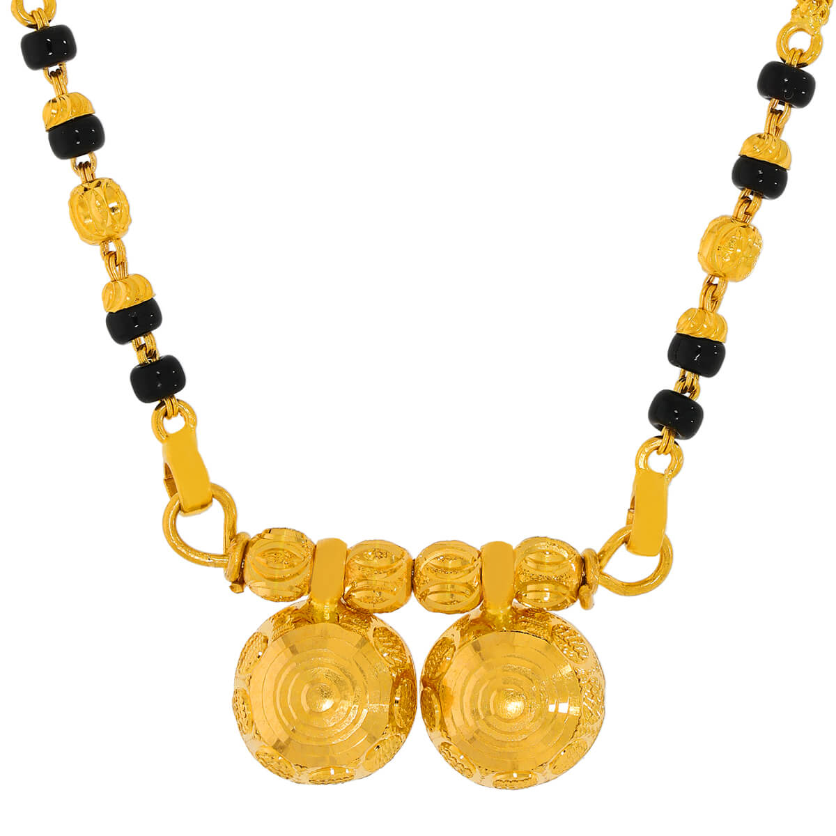 Menakshi Gold Mangalsutra with Free Gold Coin