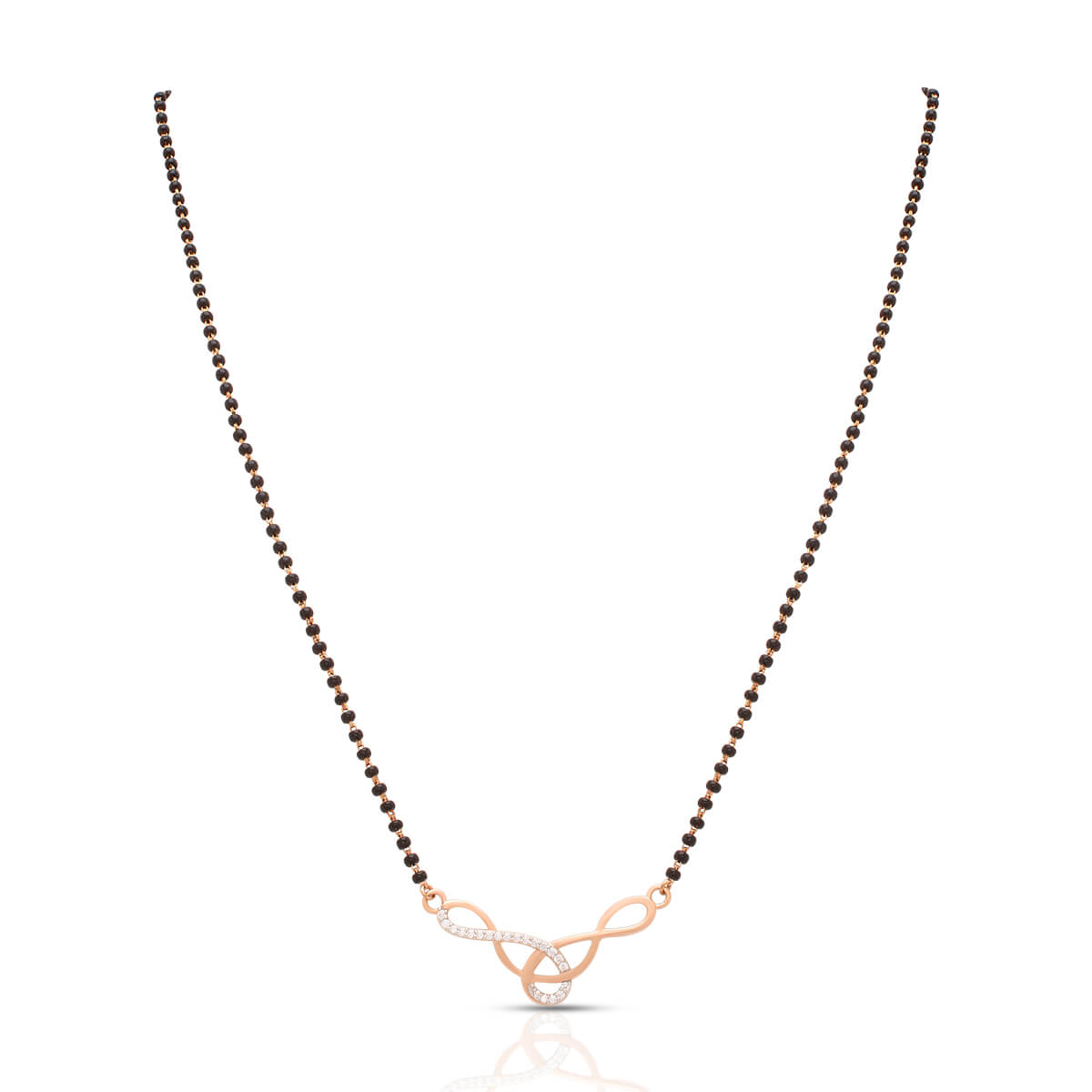 Twisted Interlocked Gold Mangalsutra