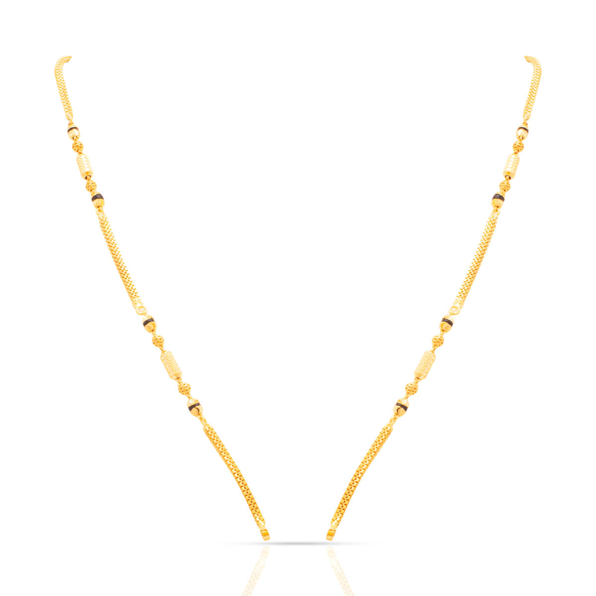 Gold Mangalsutra Sar with Free Gold Coin