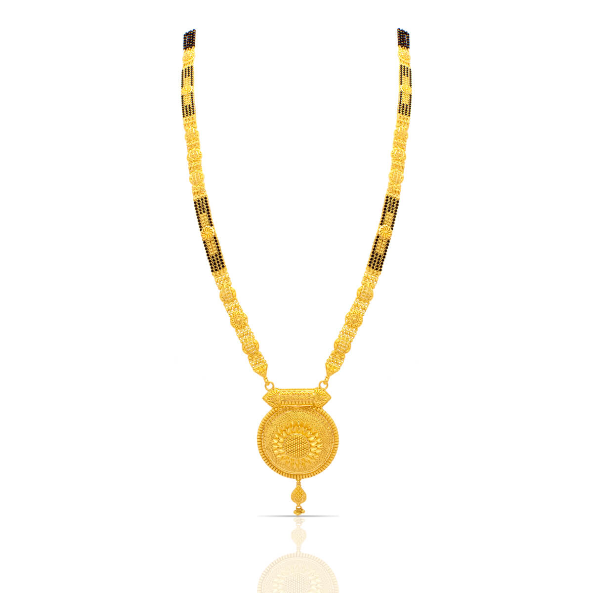 Opulent Bridal Gold Mangalsutra with Free Gold Coin