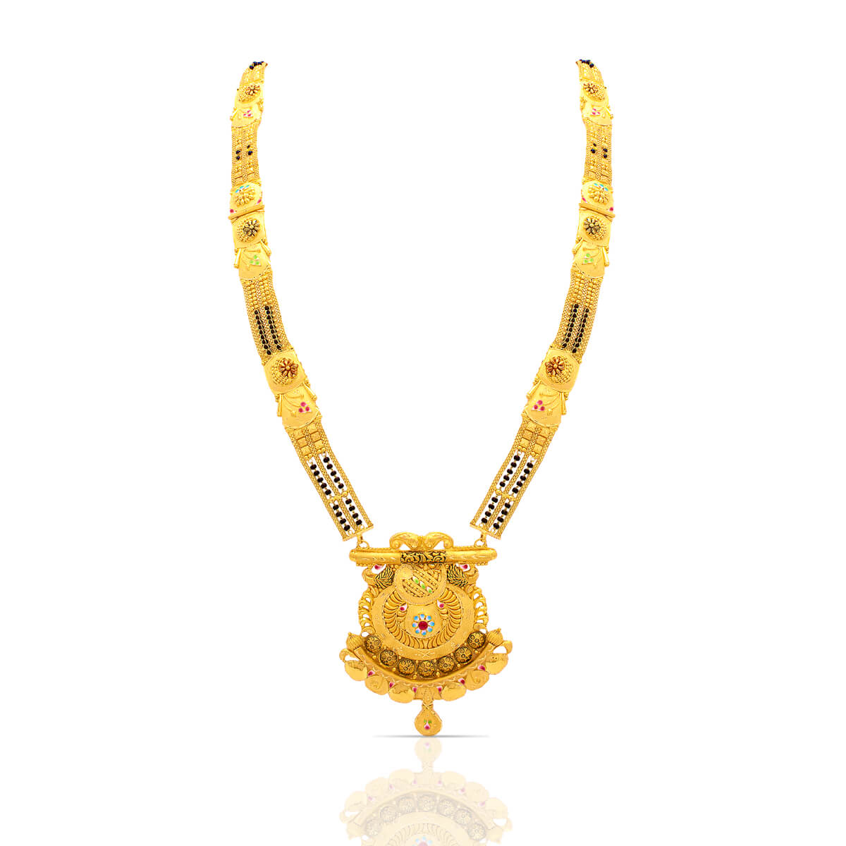 Grand Gold Bridal Mangalsutra with Free Gold Coin