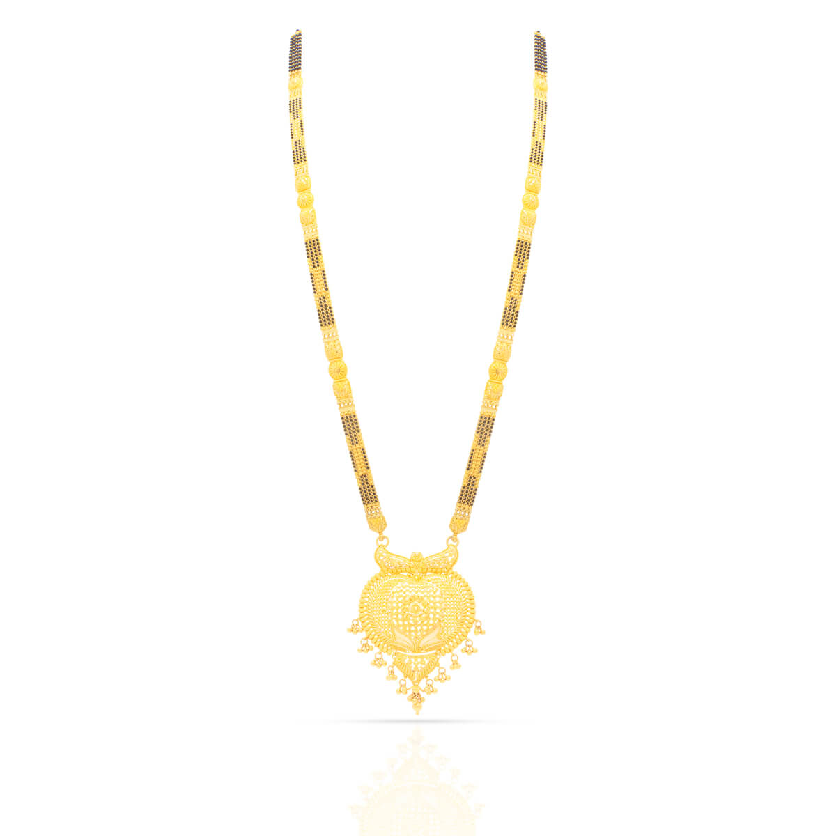 Regal Gold Wedding Mangalsutra with Free Gold Coin