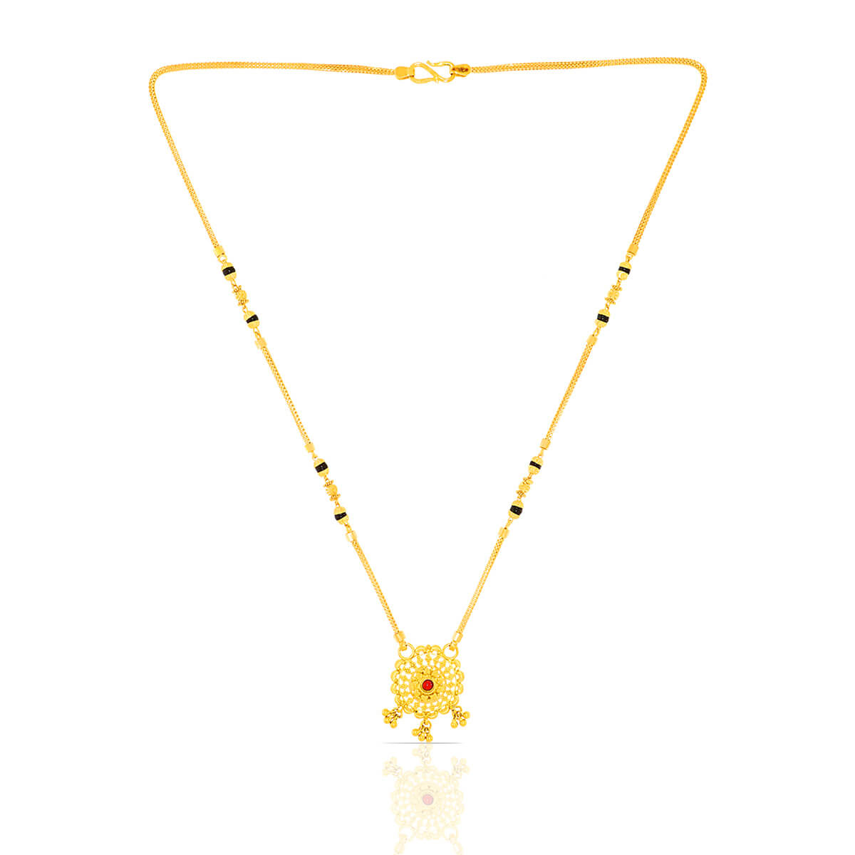 Everyday Elegance Delicate Gold Mangalsutra for Daily Wear with Free Gold Coin