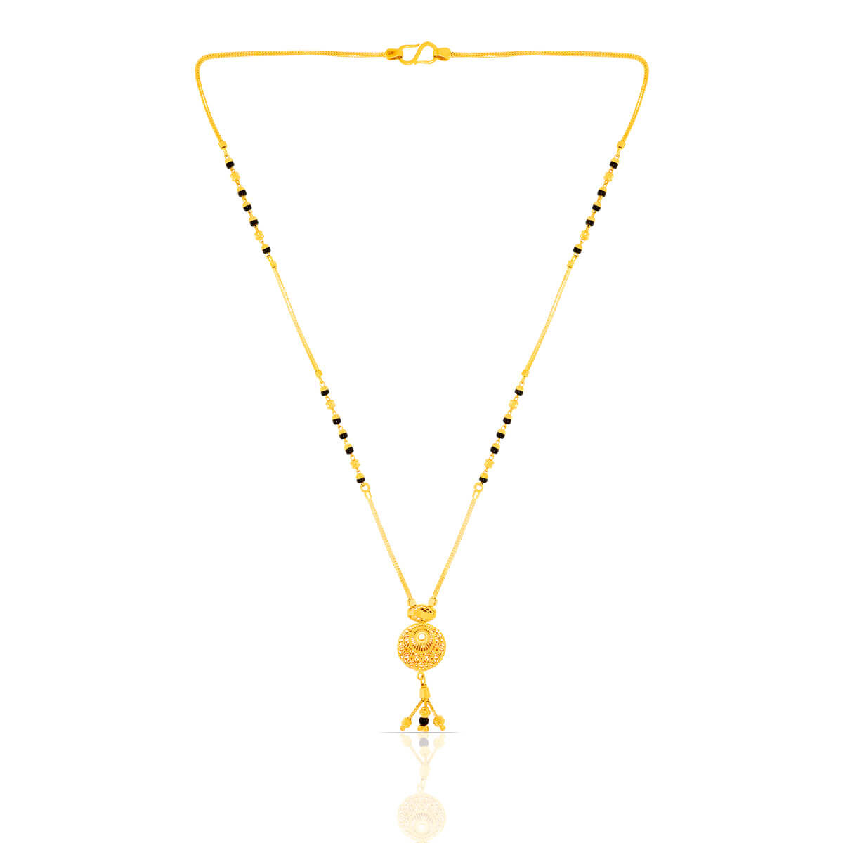 Subtle Splendor Daily Wear Small Gold Mangalsutra with Free Gold Coin