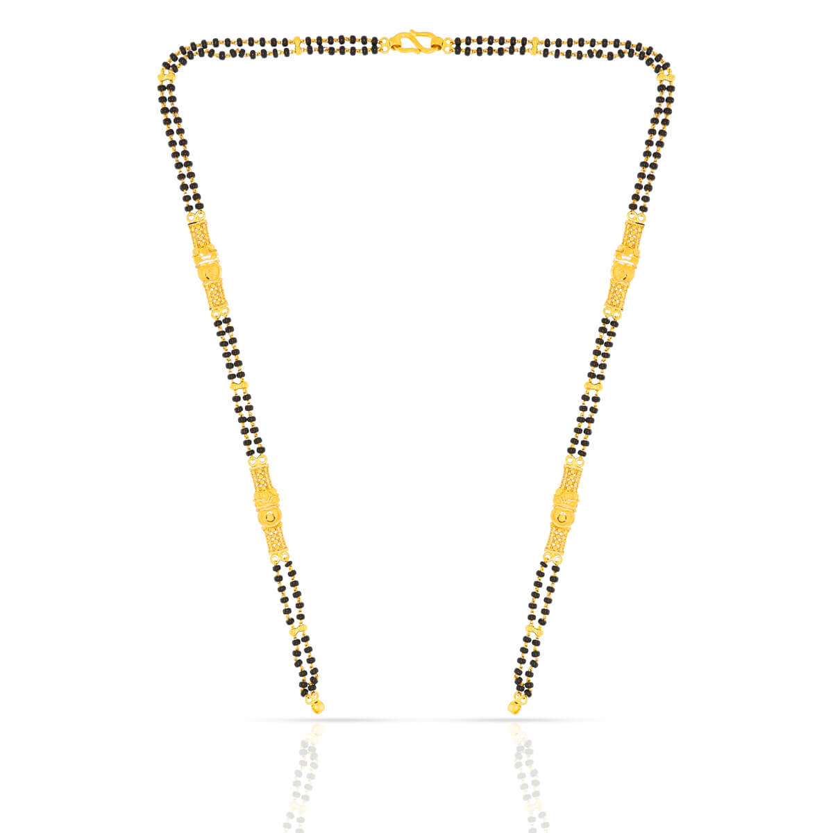 Classic Chain Patti Gold Mangalsutra with Free Gold Coin