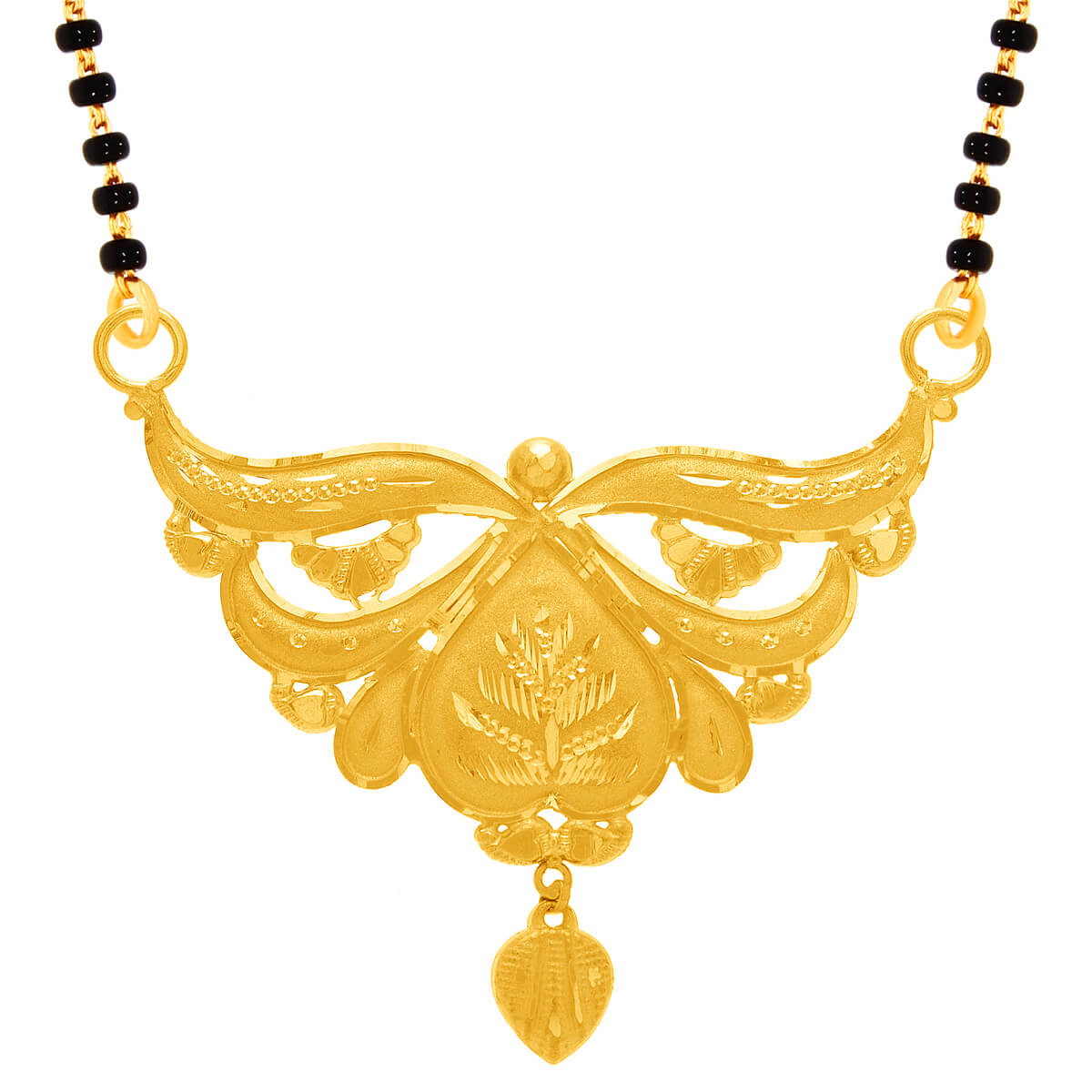 Misha Gold Mangalsutra Pendant with Free Gold Coin