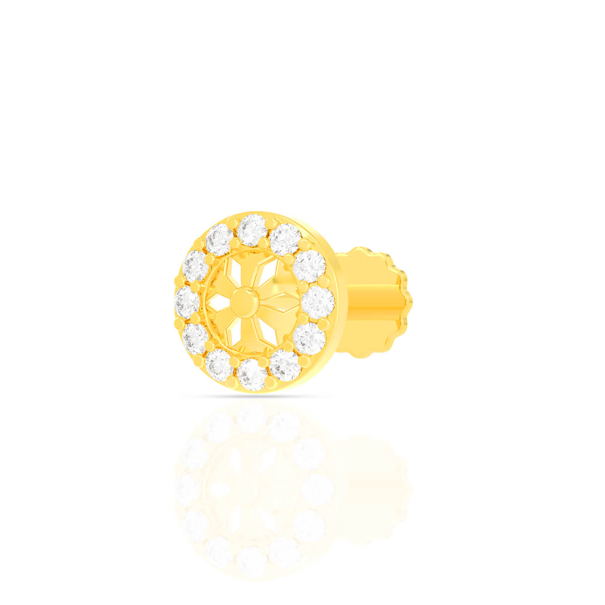 Precious Moments 18K Diamond Nosepin with Free Gold Coin