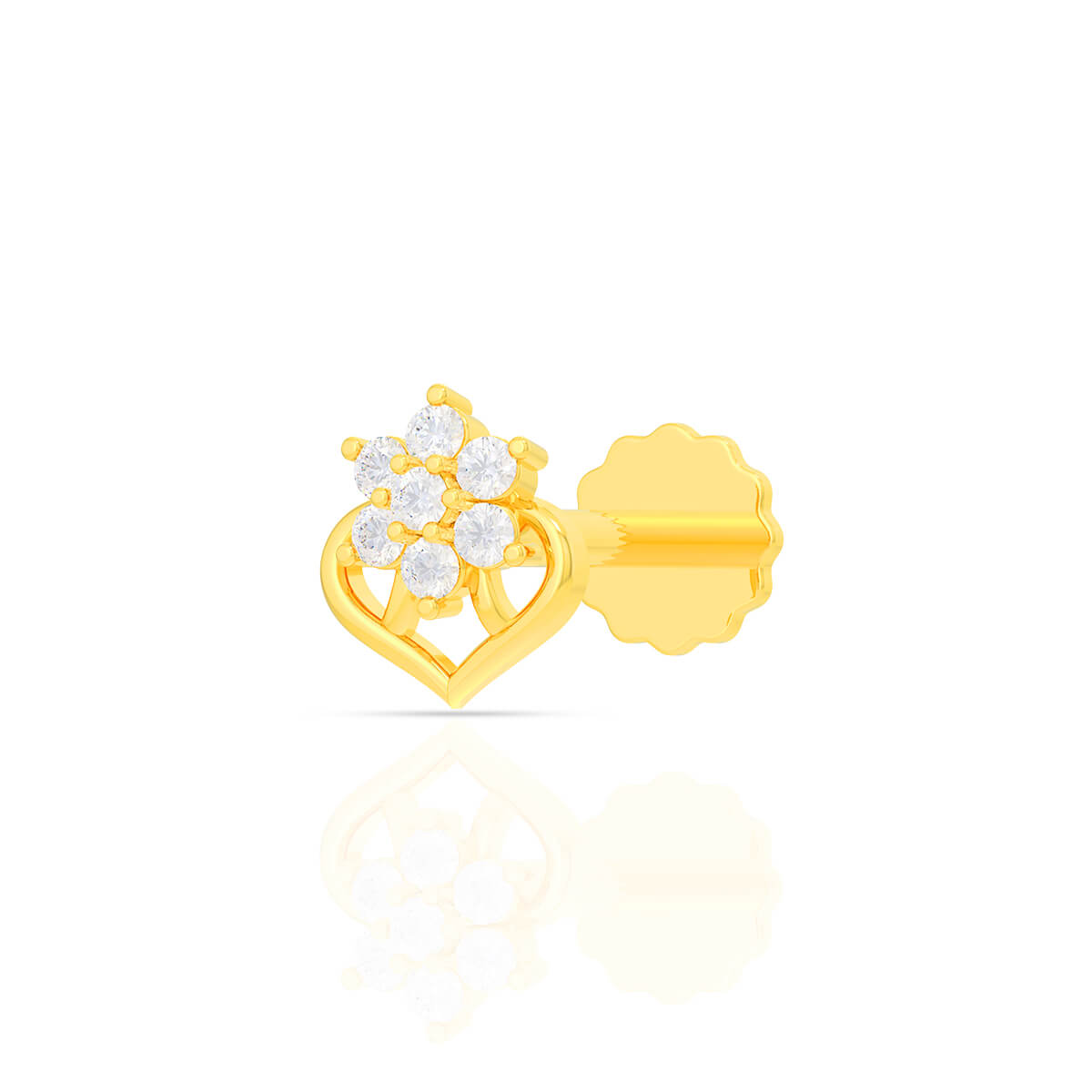 Diamond Dreams 18K Nosepin with Free Gold Coin