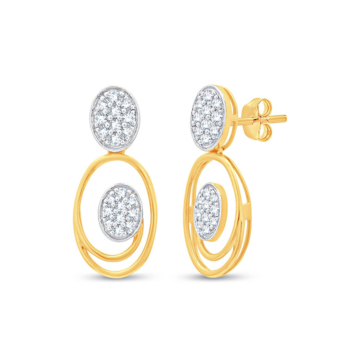 Diamond Earring with Free Gold Coin