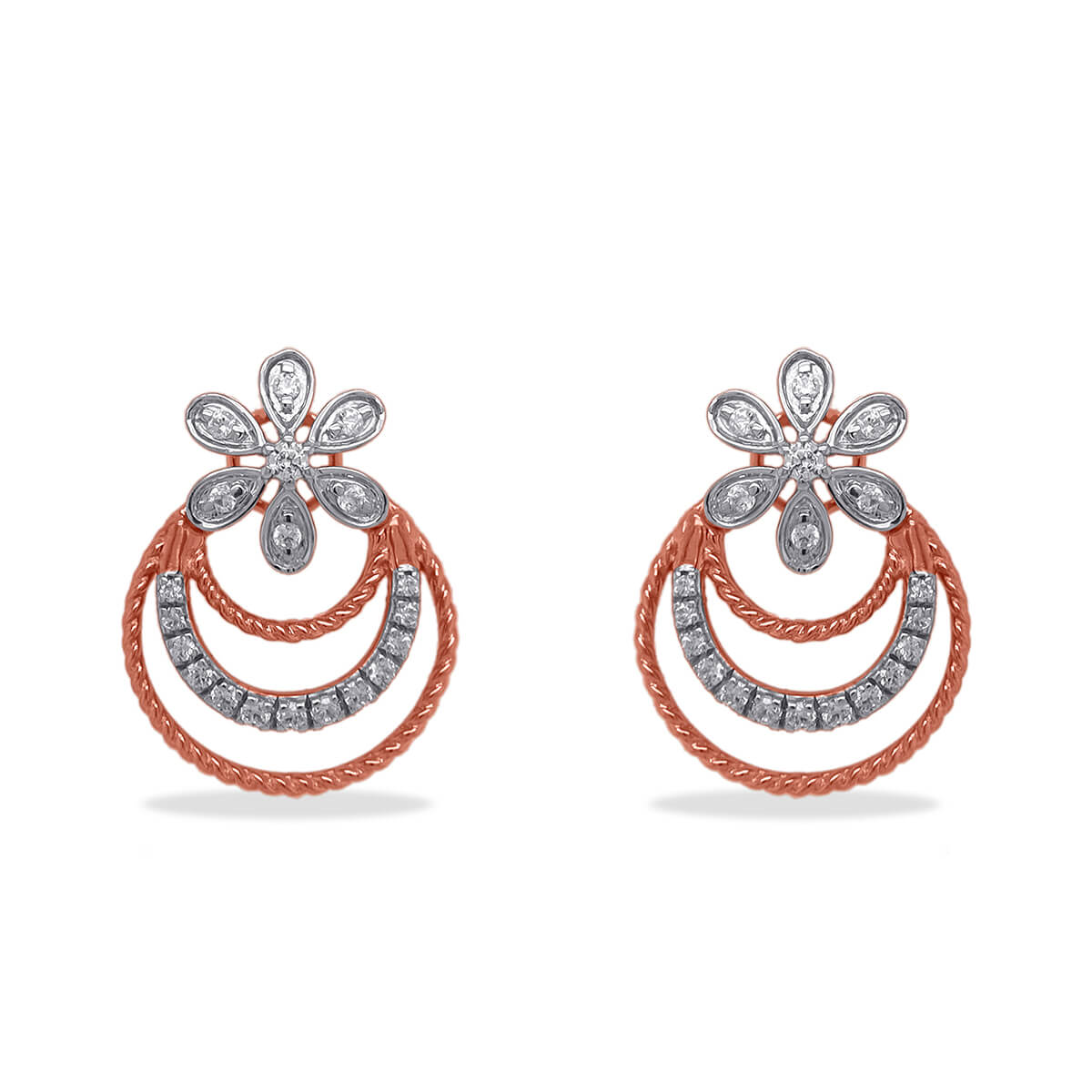 Diamond Earring with Free Gold Coin