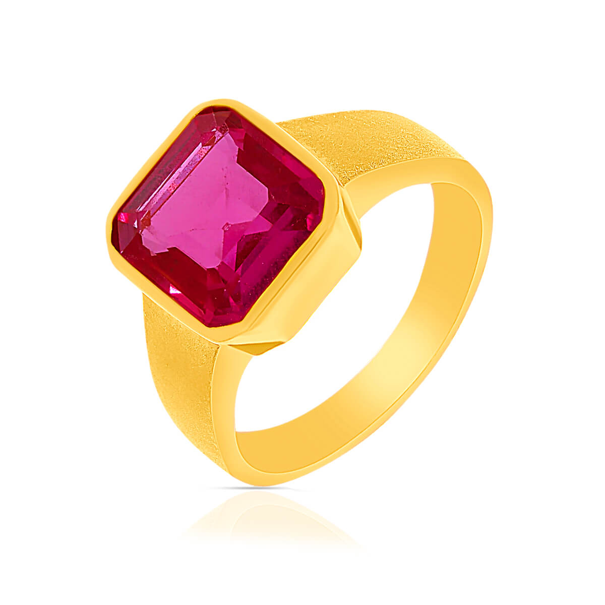 Gold Semi Precious Gemstone Ring with Free Gold Coin