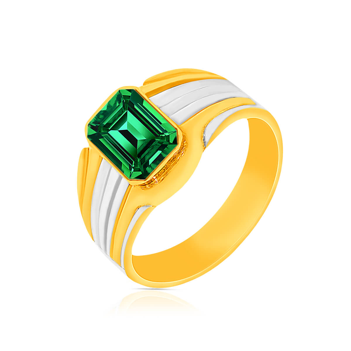 Gold Semi Precious Gemstone Ring