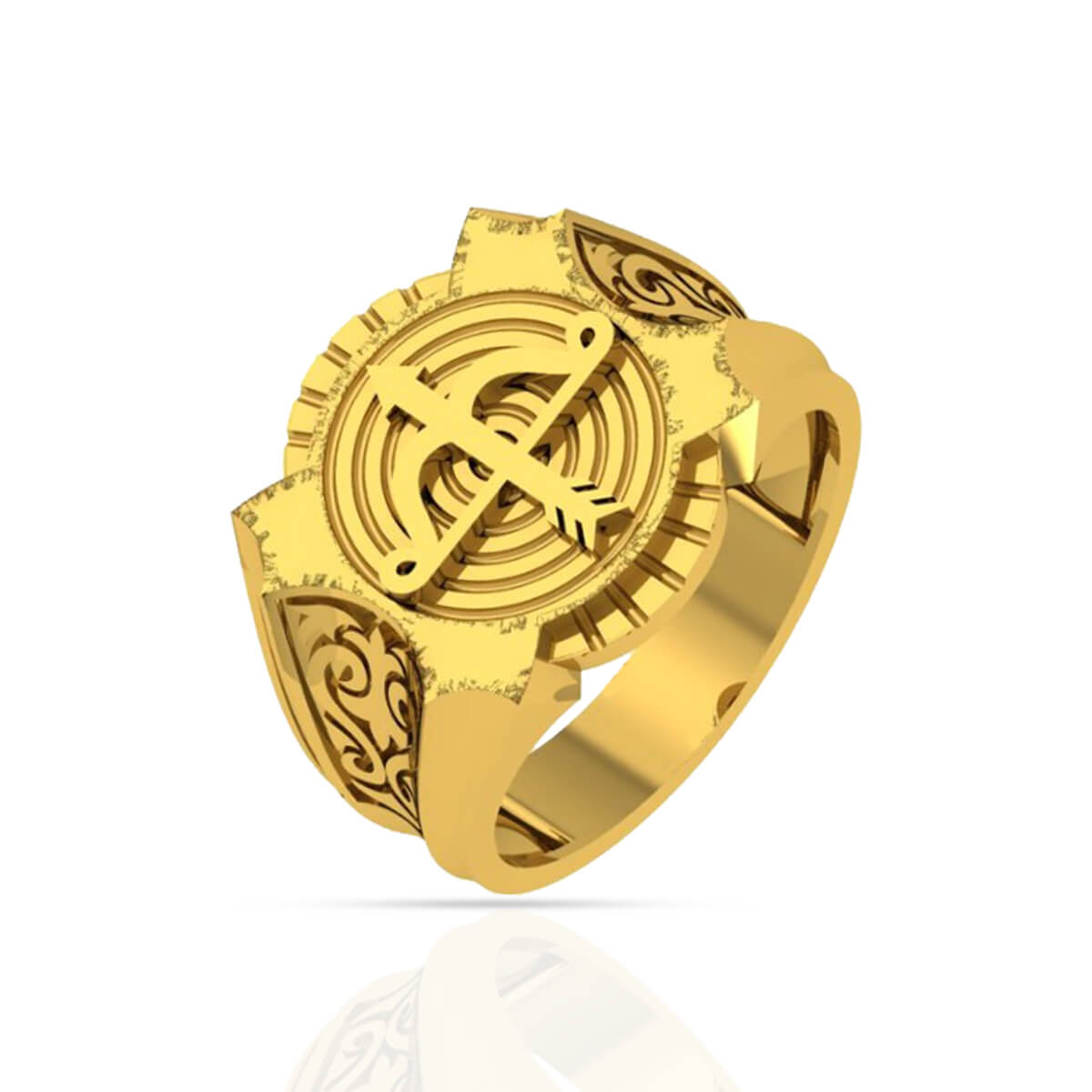 Gold Ring with Free Gold Coin