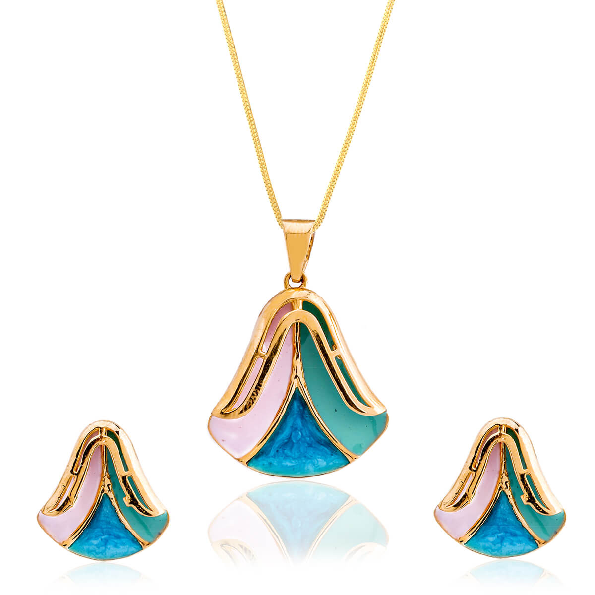 Gold Pendant Set