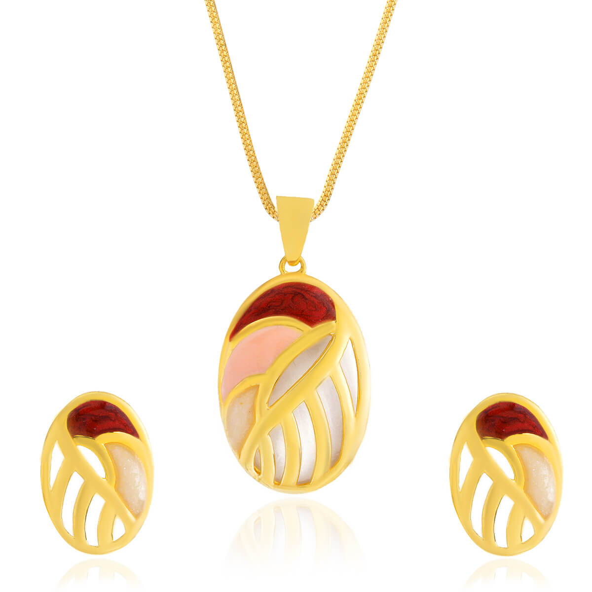 Gold Pendant Set