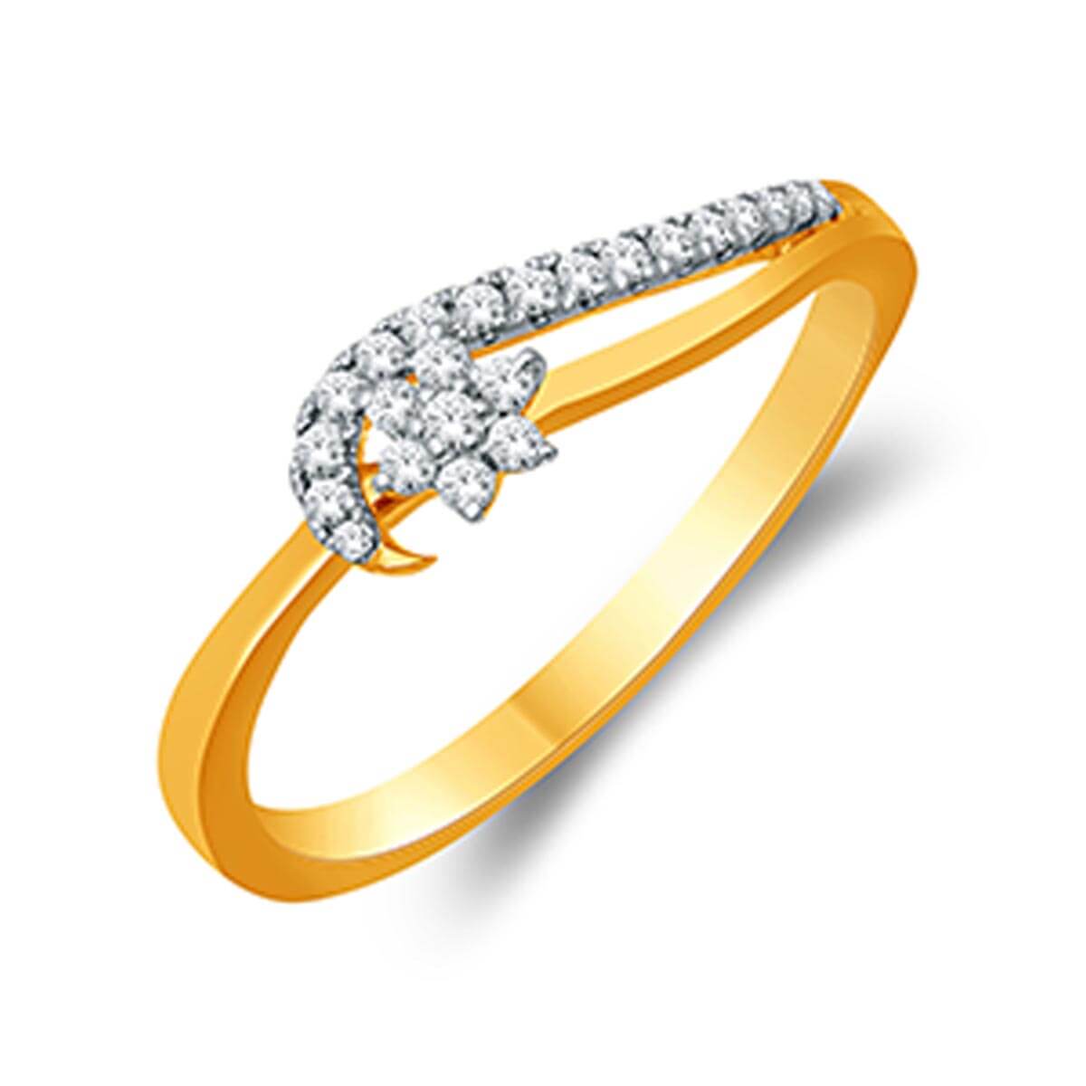 Aarushi Diamond Ring with Free Gold Coin