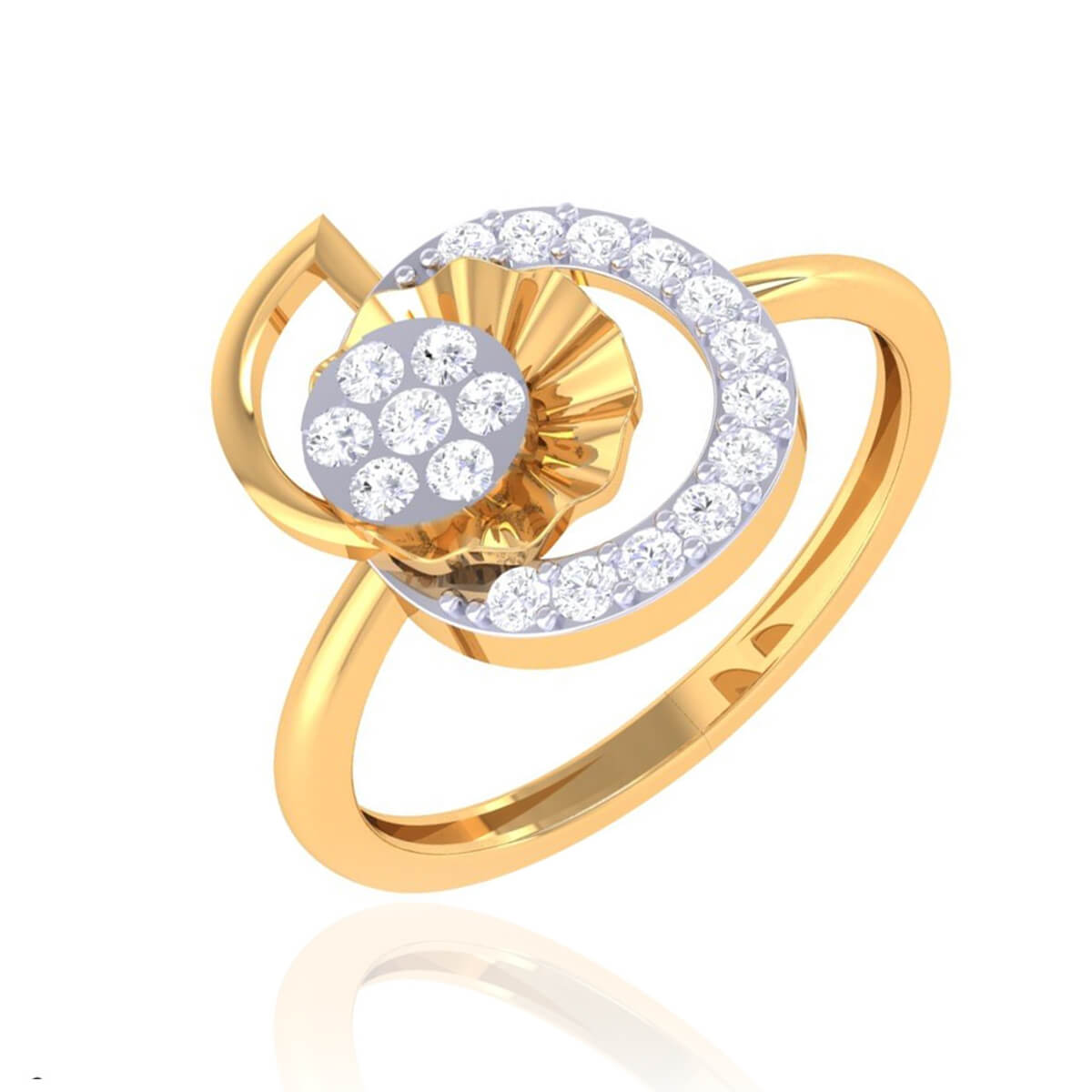 Diamond Ring with Free Gold Coin