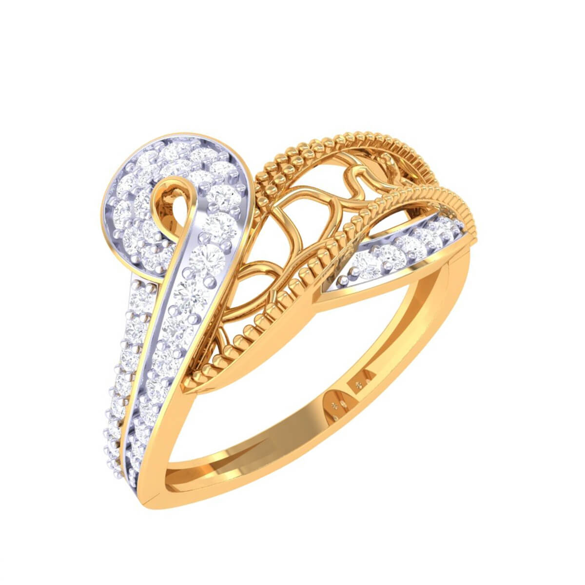 Diamond Ring with Free Gold Coin