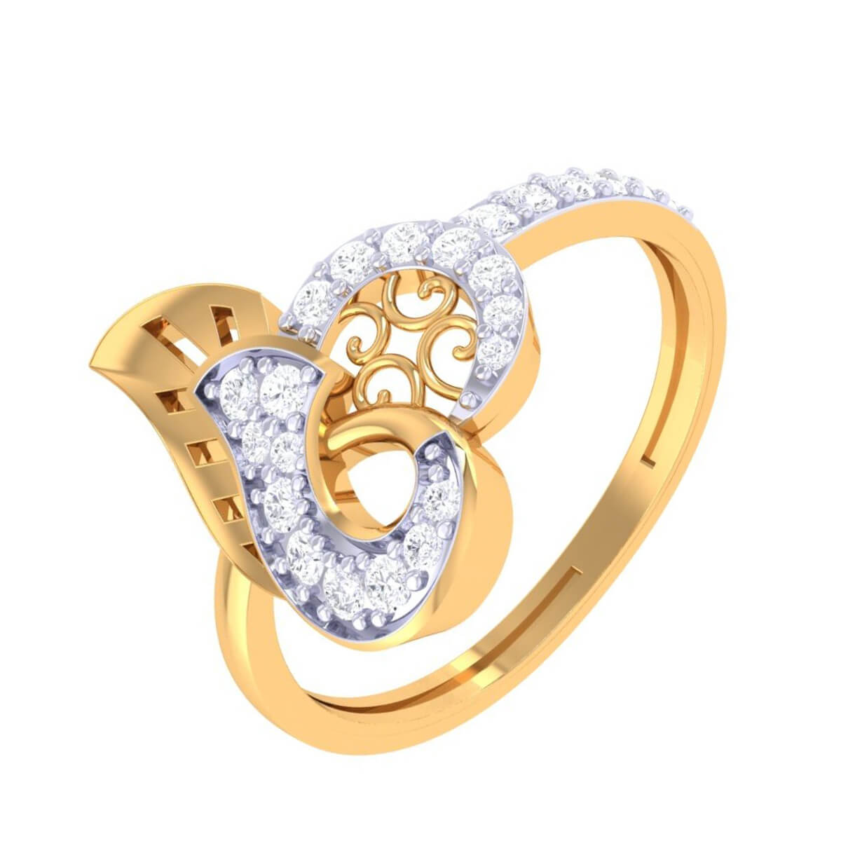 Diamond Ring with Free Gold Coin