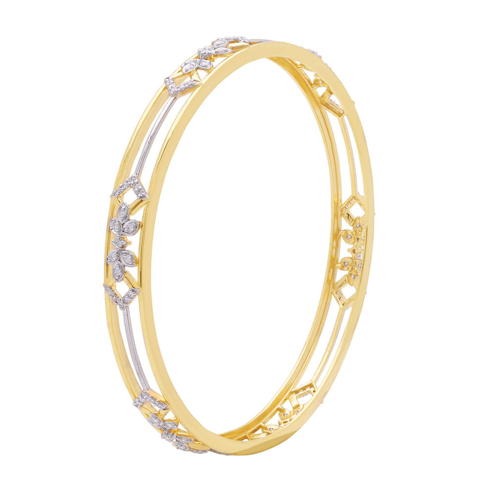 The cultivated Diamond Bangle with Free Gold Coin