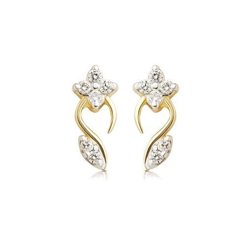 Shireen Diamond Earring with Free Gold Coin